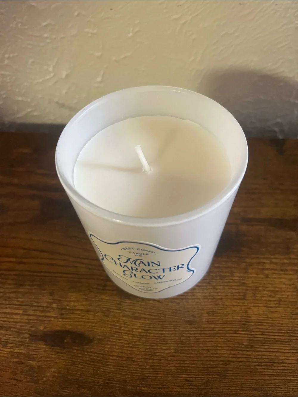 West Coast Candle Co Main Character Glow Candle Saffron Jasmine Amberwood